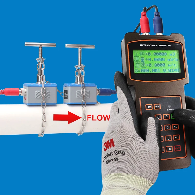 High Temperature Water Ultrasonic Flow Meter Digital Display Ultrasonic Flow Meter