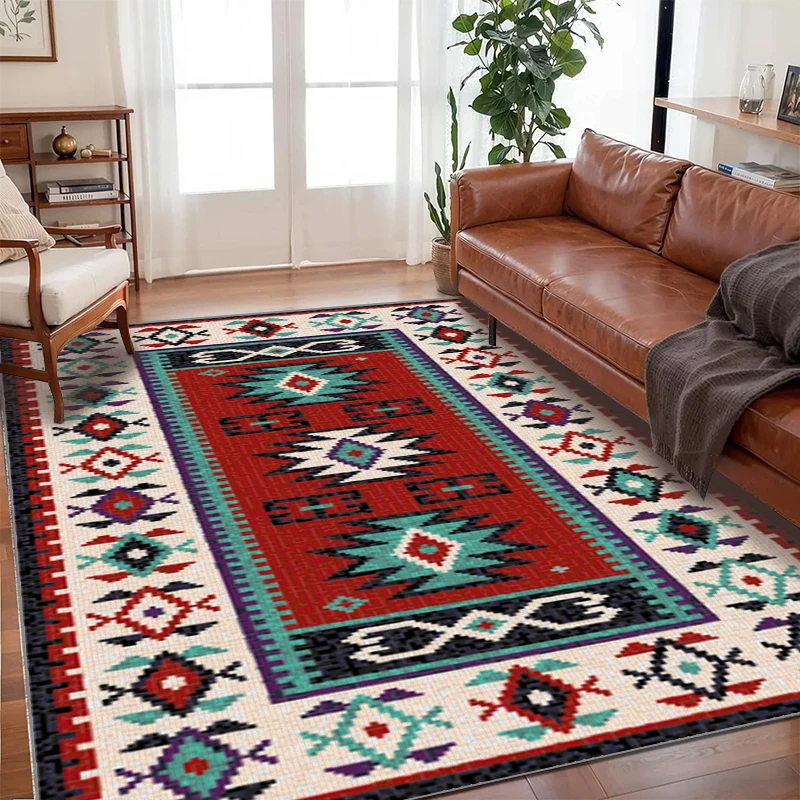 VIKAMA Europe Carpet, Living Room and Bedroom Floor Mat, Light Luxury Carpet,Study Carpet,Bedroom Soiled Foot MatHome Decor