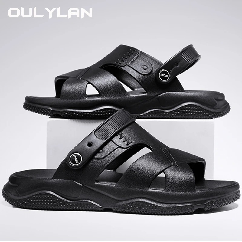 Fashion Casual Sports Slippers Summer Sandals for Men Anti Slip Thick Soled Outdoor Beach Shoes for Men Water Trekking Slippers