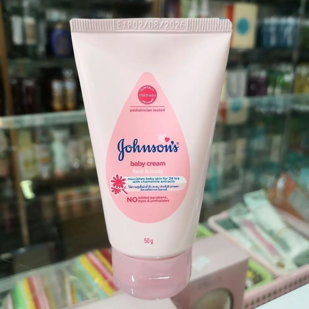 Thai Moisturizing Cream, Hydrating & Nourishing Face Cream for Dry Skin, Rich Moisturizer 50gJohnson‘s baby cream