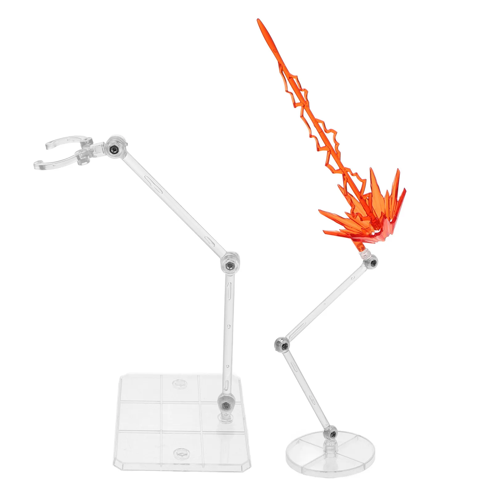 

1Set Clear Action Figure Display Stand with Effect Stable Base for Anime Figure Collection Display Easy Storage