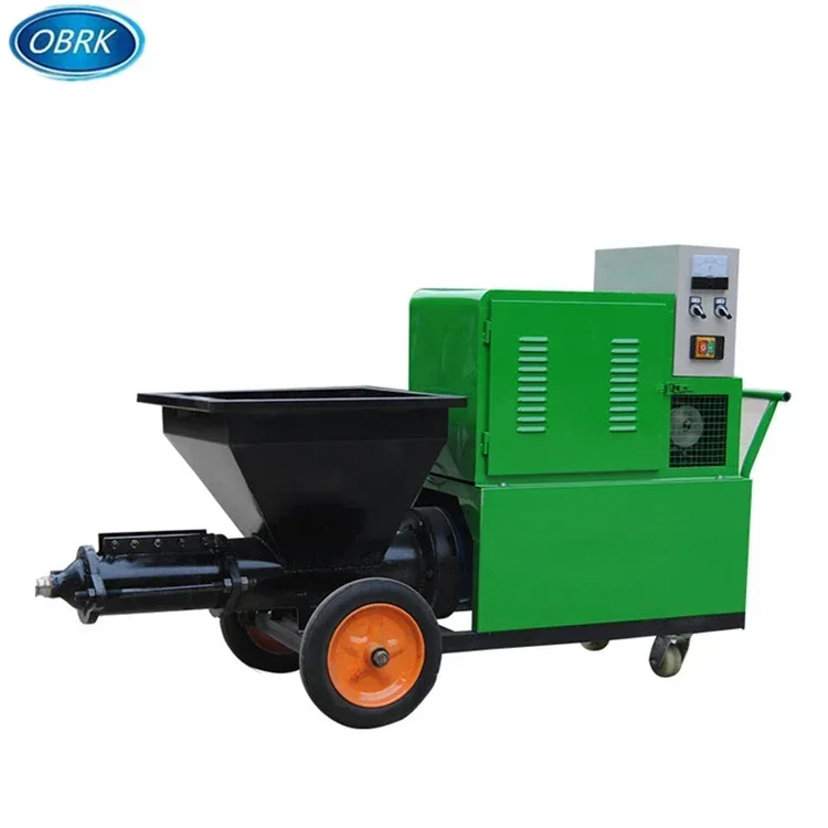 220v single phase/ motor cement mortar plaster machine/gypsum putty spraying pump machine for wall