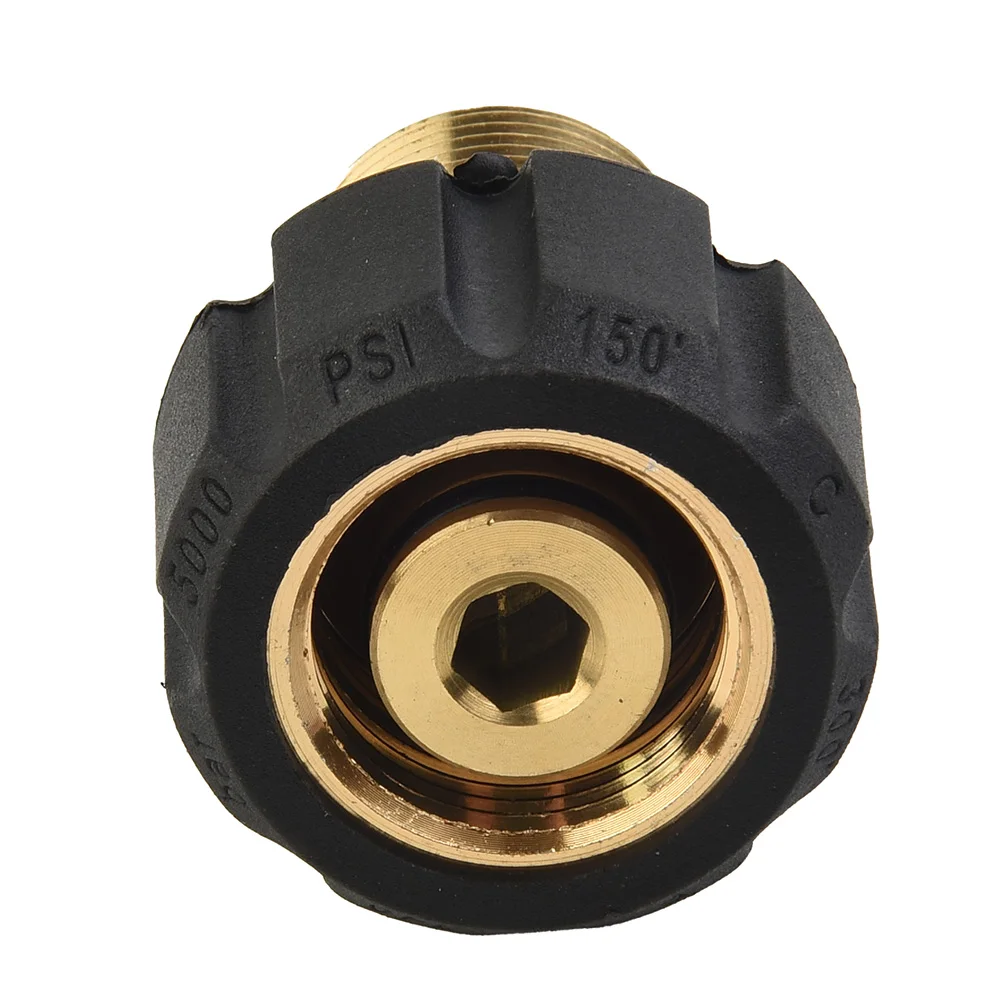 

1pc Screw Nipple Accessories Brass Hose Coupling M22 Male/14mm to M22 Female/15mm Washer High quality Practical