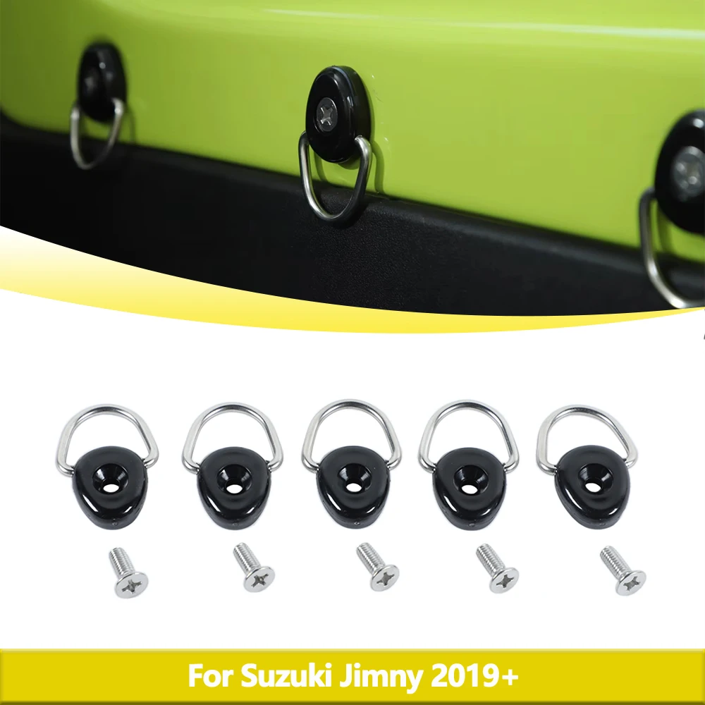 

Tie-Down Anchors D-Ring Buckle for Suzuki Jimny JB64 JB74 2019-2023 Cargo Fixed Anchor Trailer Net Hook Interior Accessories