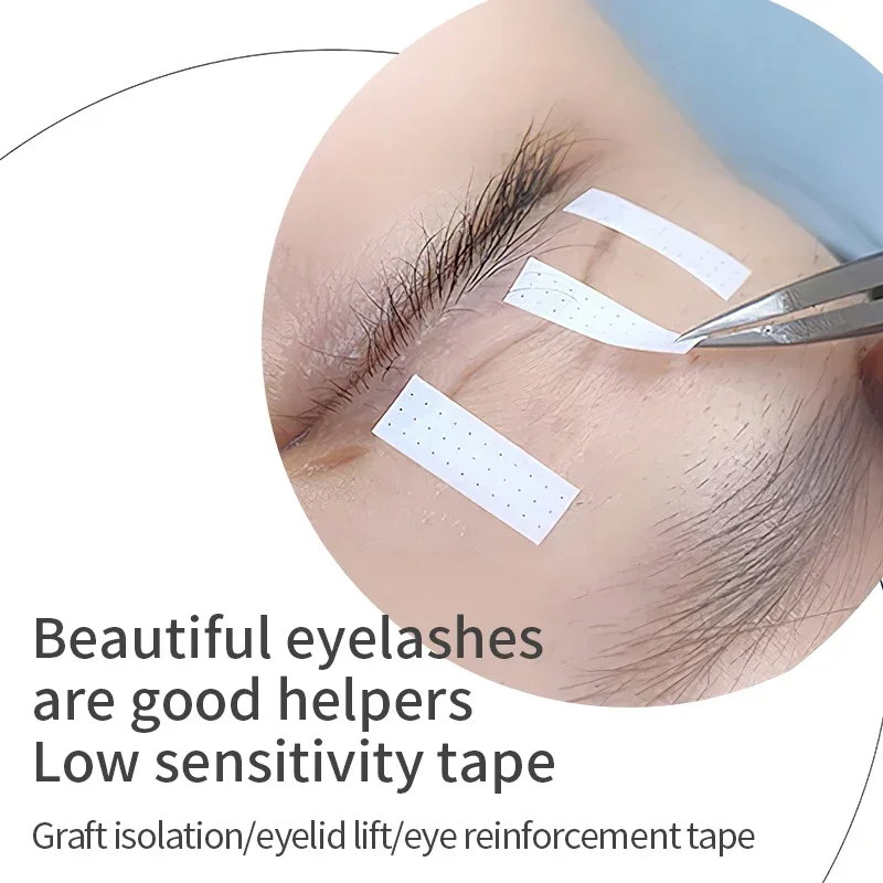 Großhandel 4 mm breites Wimpernverlängerungsband, Make-up, atmungsaktiv, antiallergisch, leicht zu reißen, Mikroporenband, professionelles Wimpernband