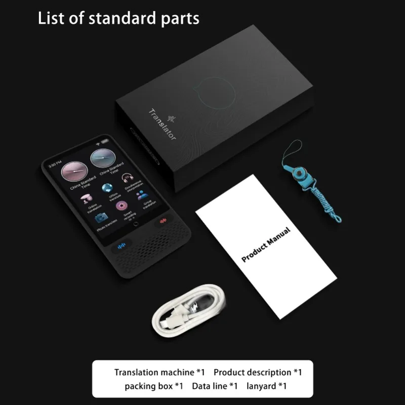 جهاز مترجم اللغة المحمول S85 مع 138 لغة مترجم صوتي ترجمة غير متصل مترجم في الوقت الحقيقي