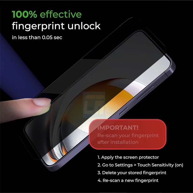 Easy Installation Dust Free Anti Spy Tempered Glass for ZTE nubia Z80 Ultra Unlock Privacy Screen Protector Oleophobic Coating