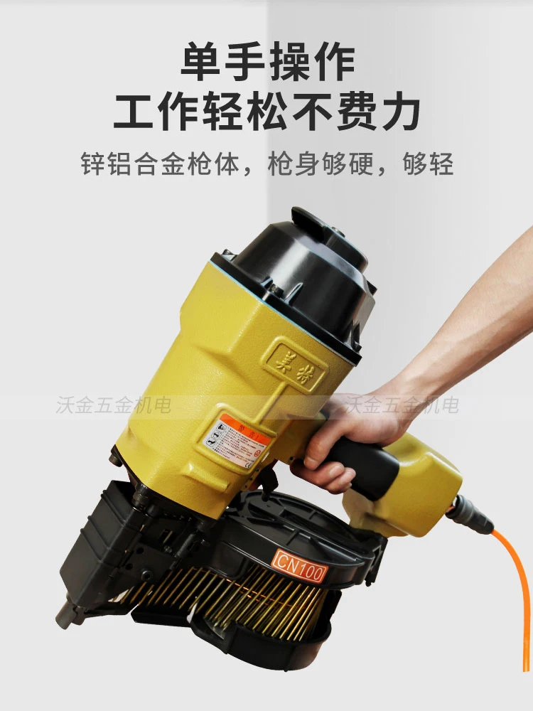 مسدس مسامير هوائي مقطورة خشبية البليت الهواء مسدس مسامير مسدس مسامير