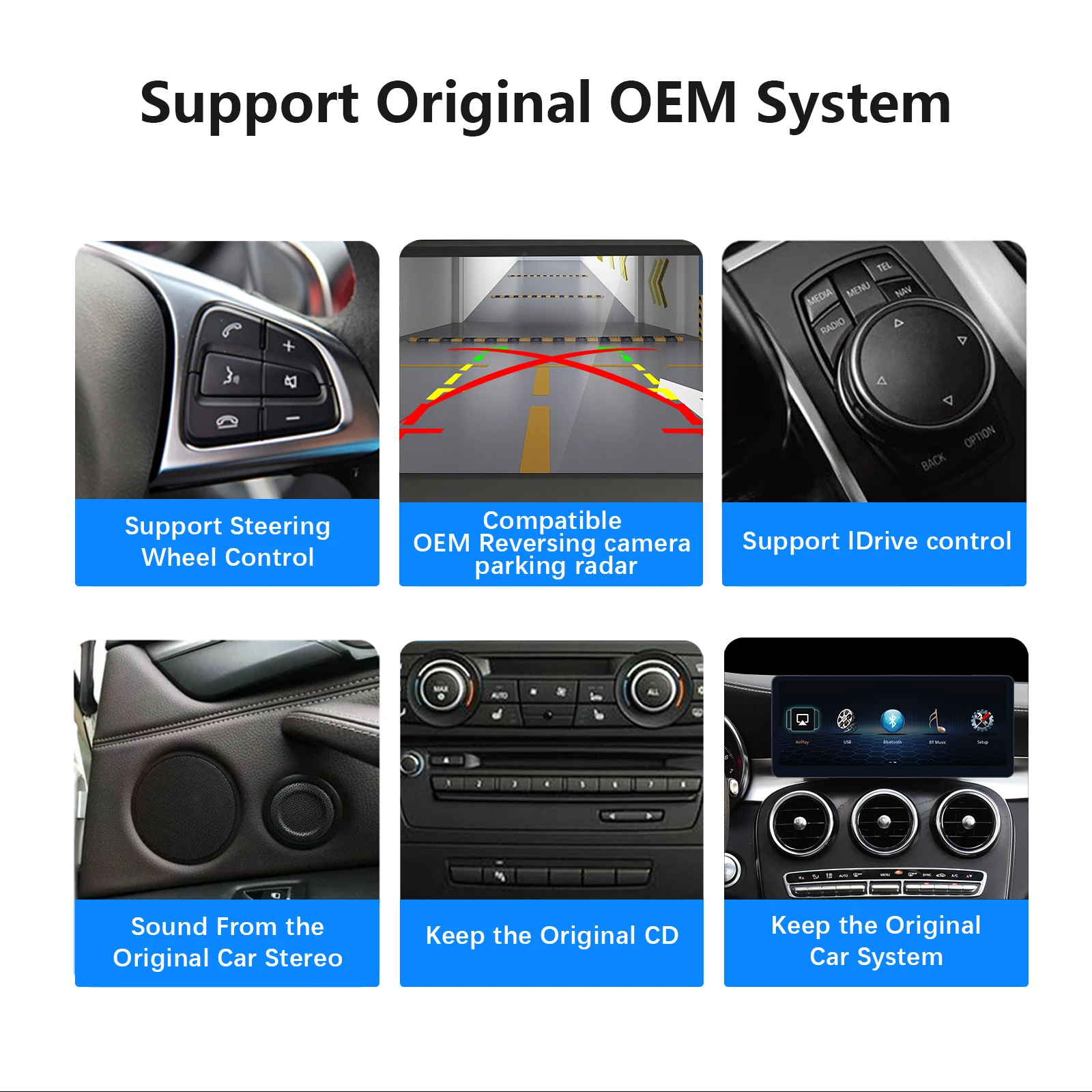 Snapdragon 665 Android 14 For Mercedes Benz C V GLC Class W446 W447 X253 W205 S205 2015-2018 Multimedia Screen Auto CarPlay