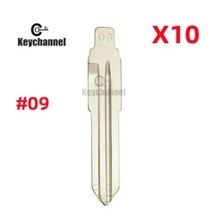 10pcs/lot Car Key Blank 09# KD Remote Blade Maz24 Key Head for KD KEYDIY VVDI XHORSE Remote for Mazda Foton Motors Replacement