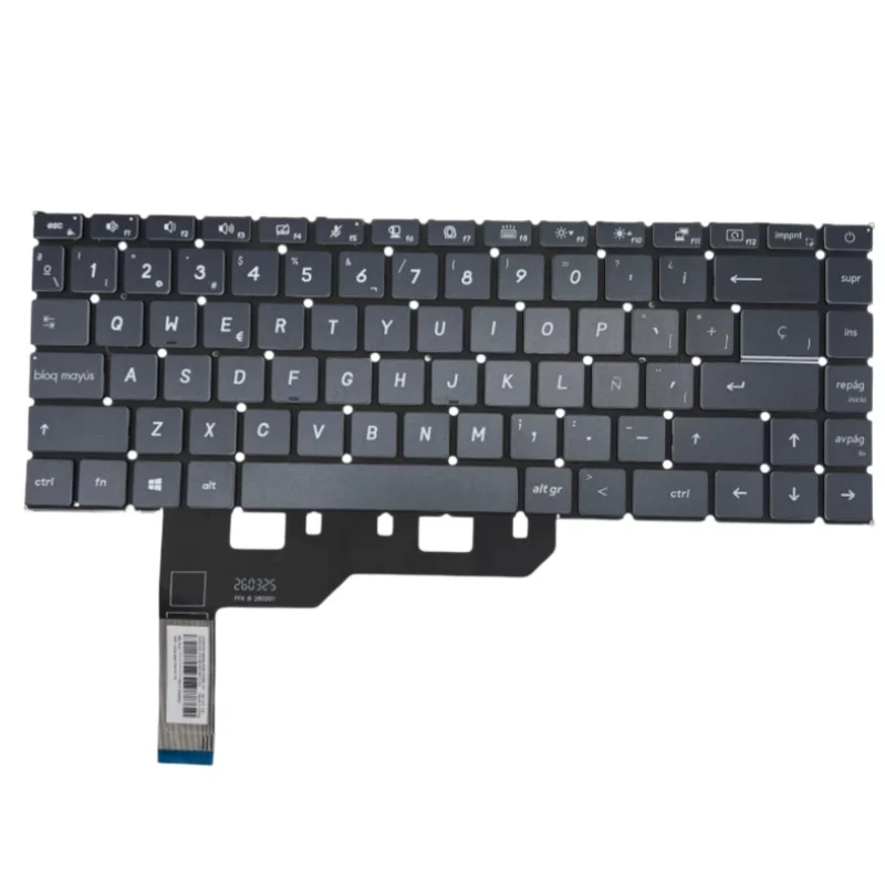 Teclado Retroiluminado Espanhol para Laptop MSI Modern 15 10ª Geração A10M A10RAS A10RBS MS-1551