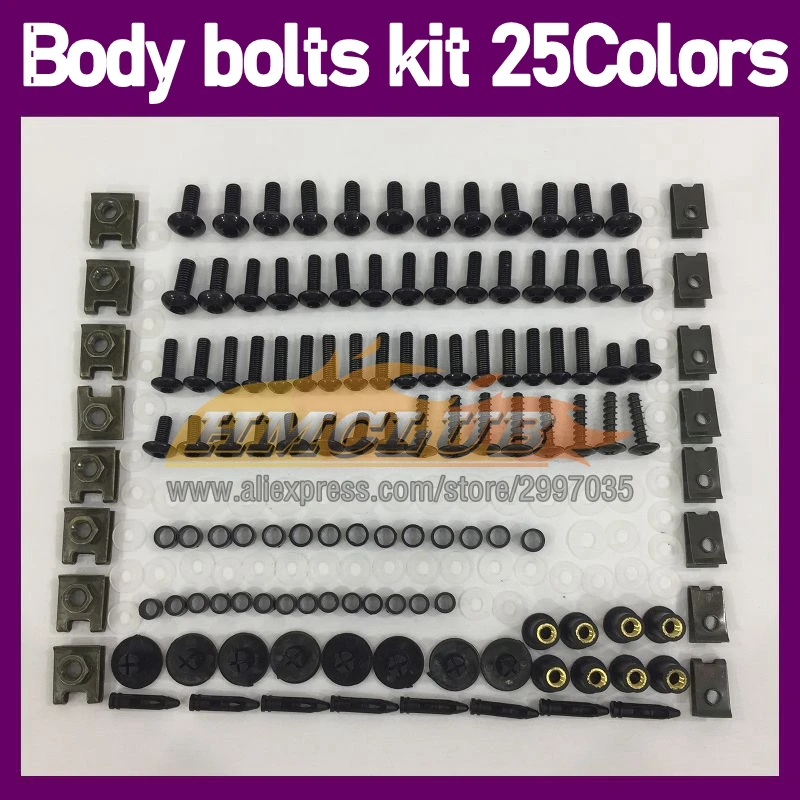 268PS Body Bolt Screw Nuts For HONDA CBR1000RR CBR1000 CBR 1000 RR 1000RR 1000CC 04 05 2004 2005 Fairing Bolts Full Screws Kit