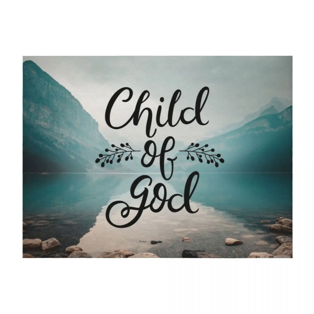 

Child Of God - Christian Design Throw Blanket Cute Plaid Large Flannel Fabric for babies Blankets