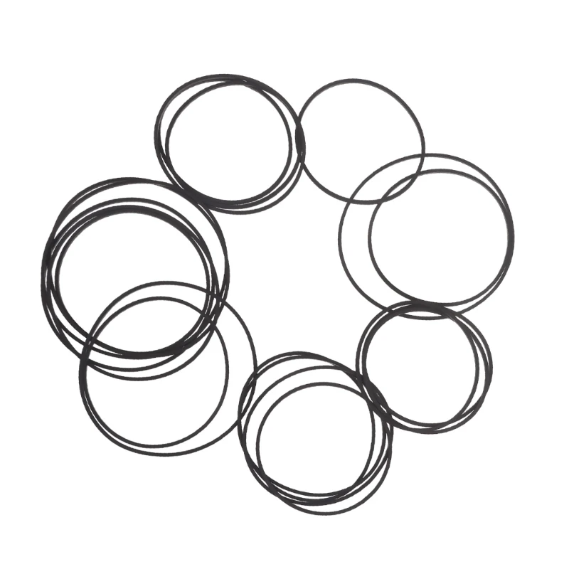 20 piezas Universal 75-100mm máquina cinta casete Ruber cinturón 1,2mm cinturones ancho