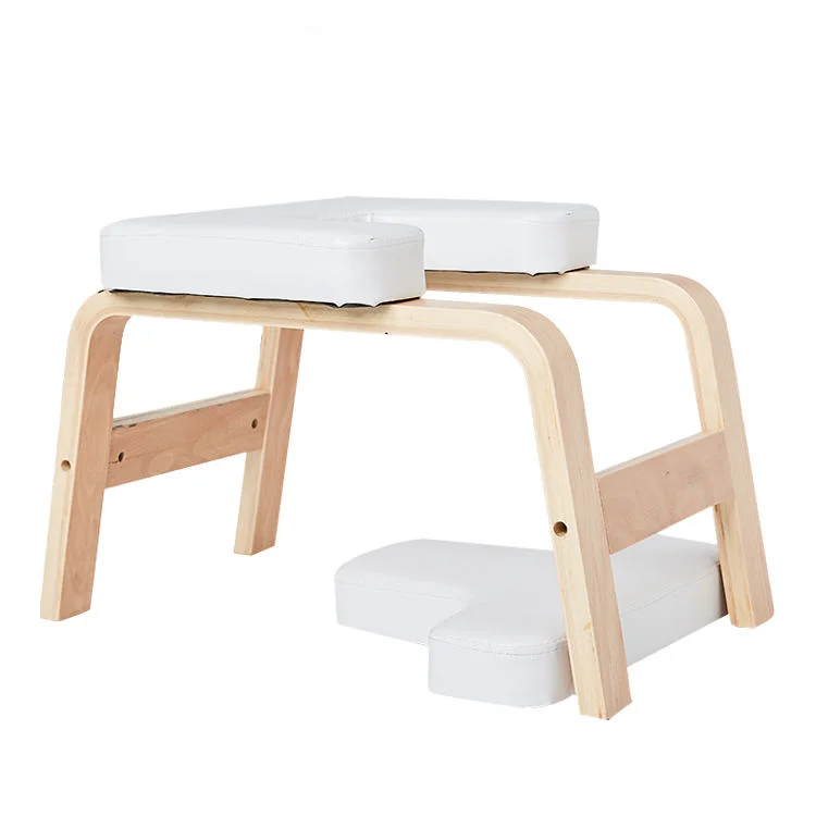 

Yoga Fitness Handstand Chair Solid Wood Yoga Auxiliary Handstand Stool Multifunctional Handstand Chair