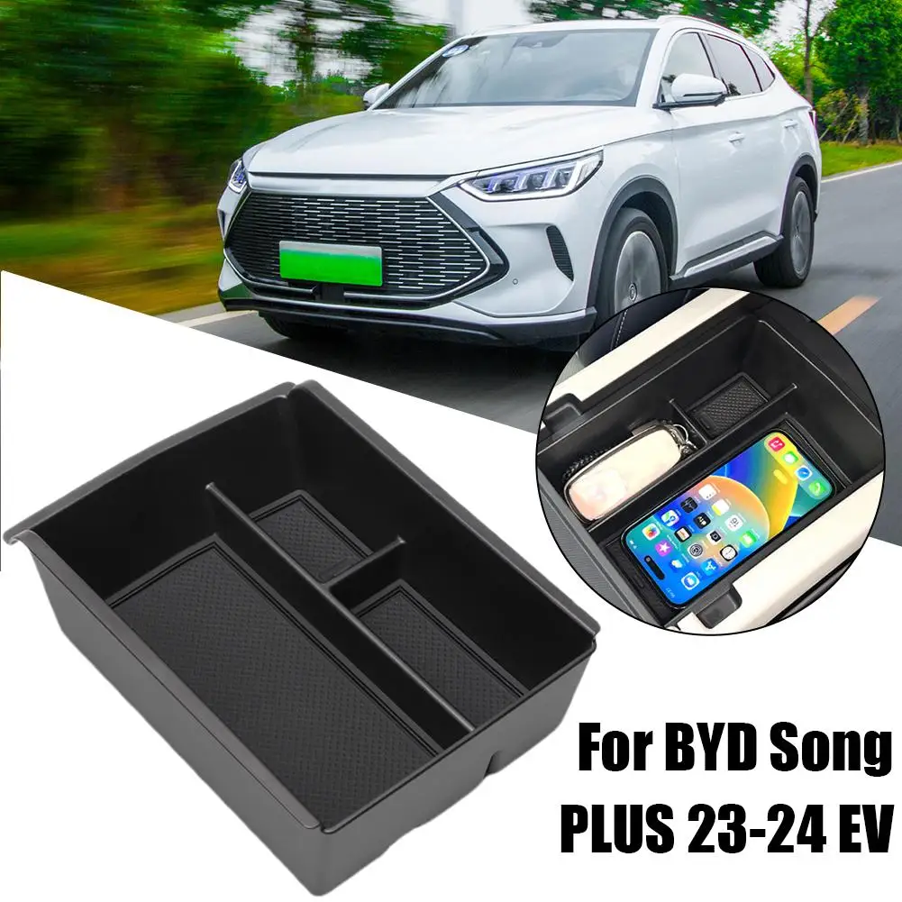 

NEW Cup Holder Armrest Storage Box For BYD Song PLUS 23-24 EV Armrest Box Storage Box Central Dust And Noise Reduction Stor H2J2