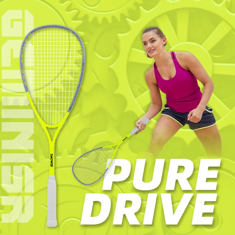 

Ракетка для сквоша Gemini SR из карбона, с сеткой 14/19 для улучшенного контроля – идеально подходит для начинающих, отличный подарок для игроков в сквош на праздники.