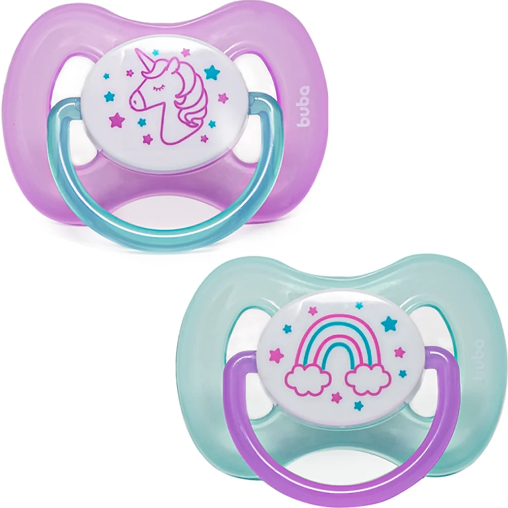 Kit 2 Pumps Comfort Tam 2 (6m +) - Buba Unicorn and Rainbow 12676