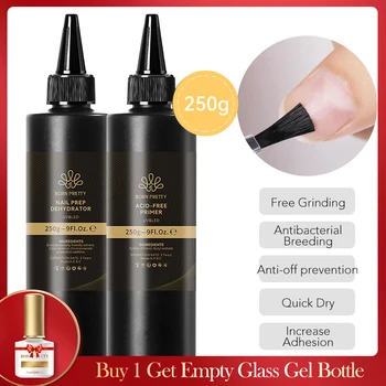 BORN PRETTY 250g déshydrateur de préparation d'ongles naturel et apprêt d'ongles sans acide pour vernis à ongles acrylique et Gel fournisseur d'ongles professionnel