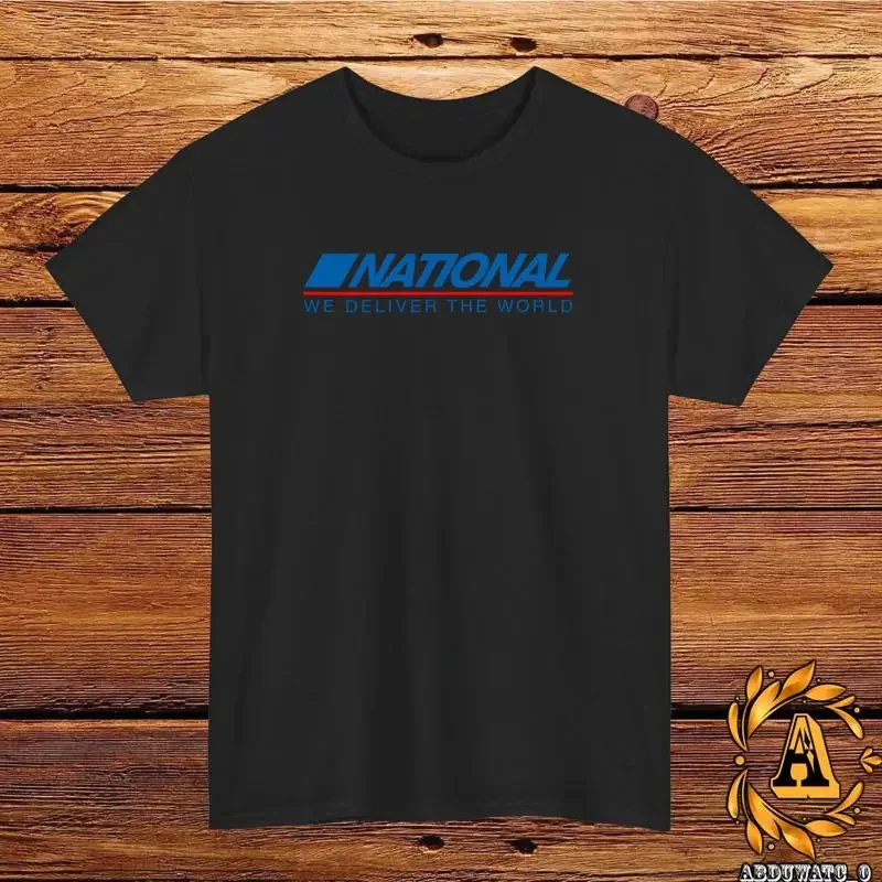 National Airlines Logo T Shirt Black Grey White Navy Red Light Blue S 5XL