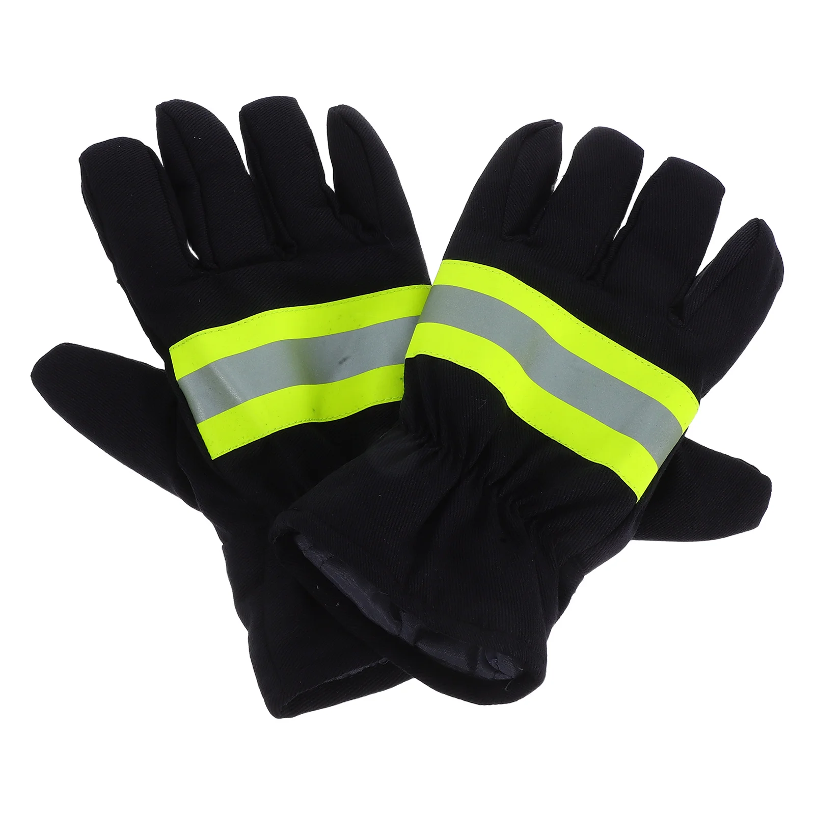 

1 Pair Fire Safety Gloves Fire Resistant Heat Resistant for Emergency Rescue Firefighter Heatproof Gloves Outdoor Mitts