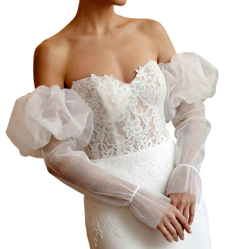  Elasticated Bridal Arm Sleeves Premium Flared Coverage For Formal Ceremonies And Receptions
