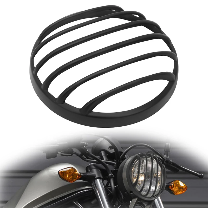 

Black Motorcycle Headlight Head Light Guard Protector Cover Protection Grill For Honda Rebel CMX 500 CMX 1100 2017-2022 Model
