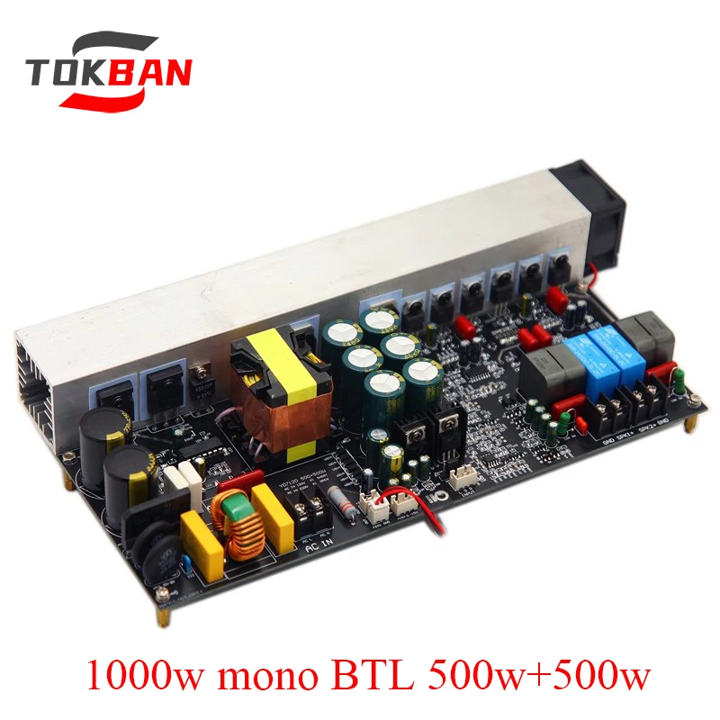 

TOKBAN 500w*2 2-channel Power Amplifier Board BTL 1000w Mono With Switching Power Supply Sound Amplifier