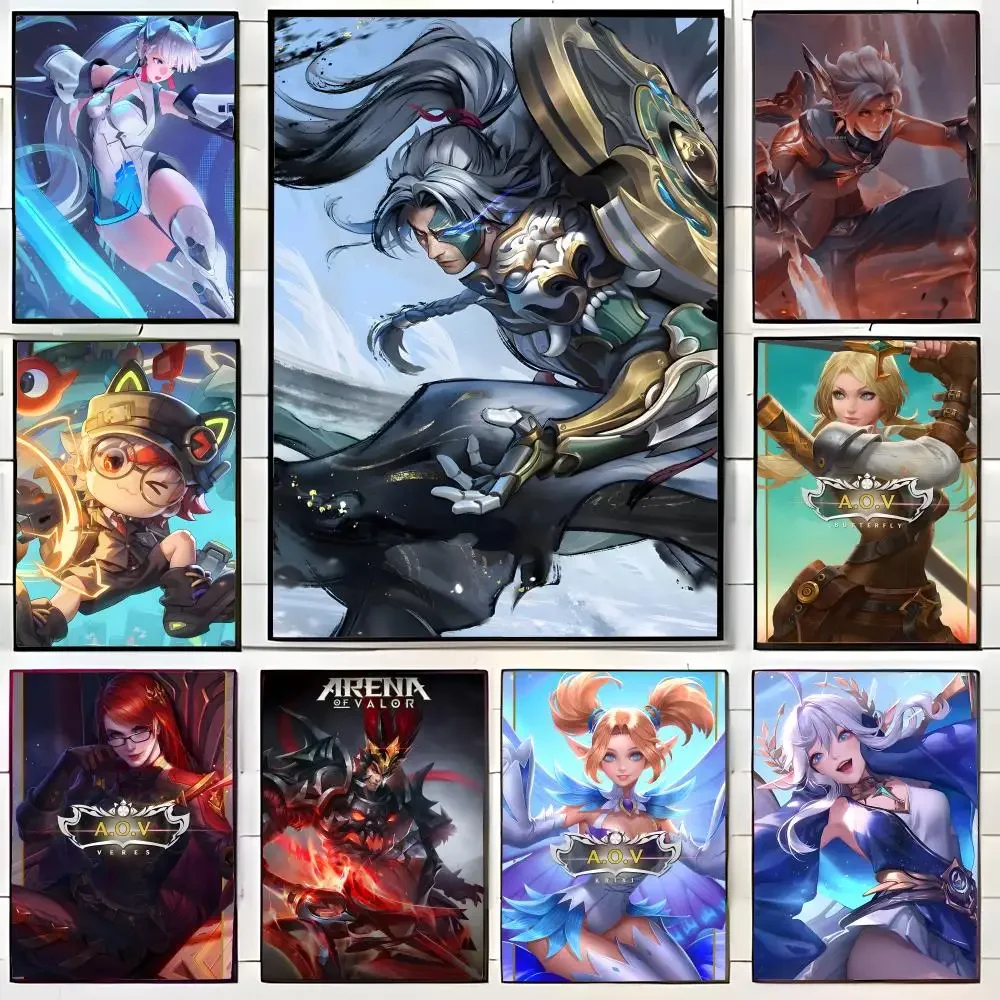 moba mobile game print A-Arena of Valor Poster Wall Art Print Decorative Mural Home Decor Gift Unframed