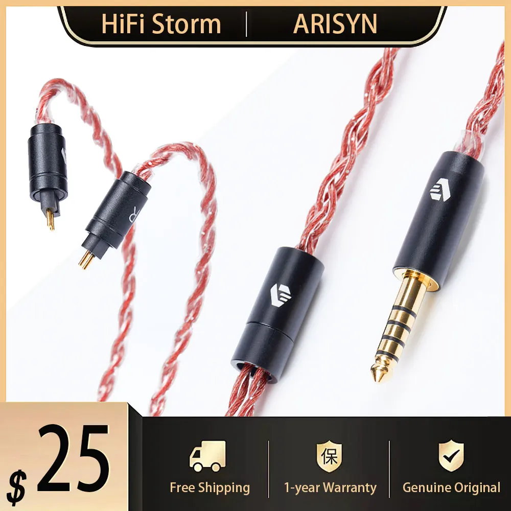 Clearance ARISYN LIU DAN Earphone Upgrade Cable 26 AWG 4 Wires Wired Headset 0.78 2pin Headphone With 3.5mm 4.4mm Earbuds Plug
