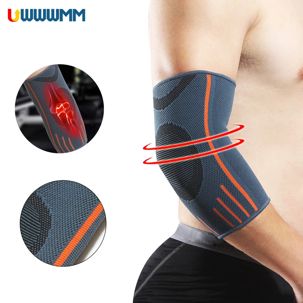 1 pz compressione gomito protezione manica donna uomo sport gomito Brace sollievo dal dolore artrite gomito supporto sollevamento pesi Tennis