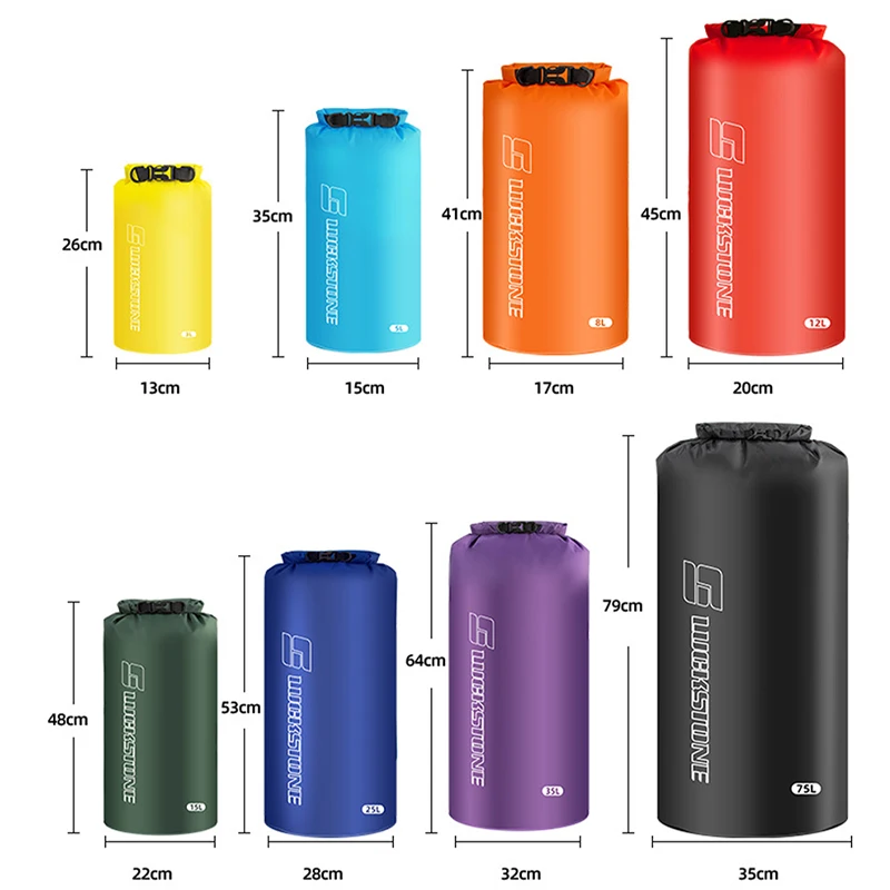 Ultralight Waterproof Dry Bag Large Capacity Storage Bag For Outdoor Camping Hiking Swimming Rafting Kayak River Trekking Bags