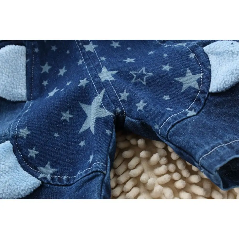 Jumpsuits Cartoon Print Denim Overalls Lightweight Denim Short Denim Shorts Denim Fabric Casual Children Denim Dungarees Summer