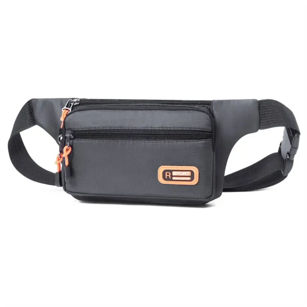 Multi-storey Outdoor Men's Waist Pack Fashion Casual Chest Bag Cross -body Waterproof Nylon Cloth  Multi-functional Men's bag