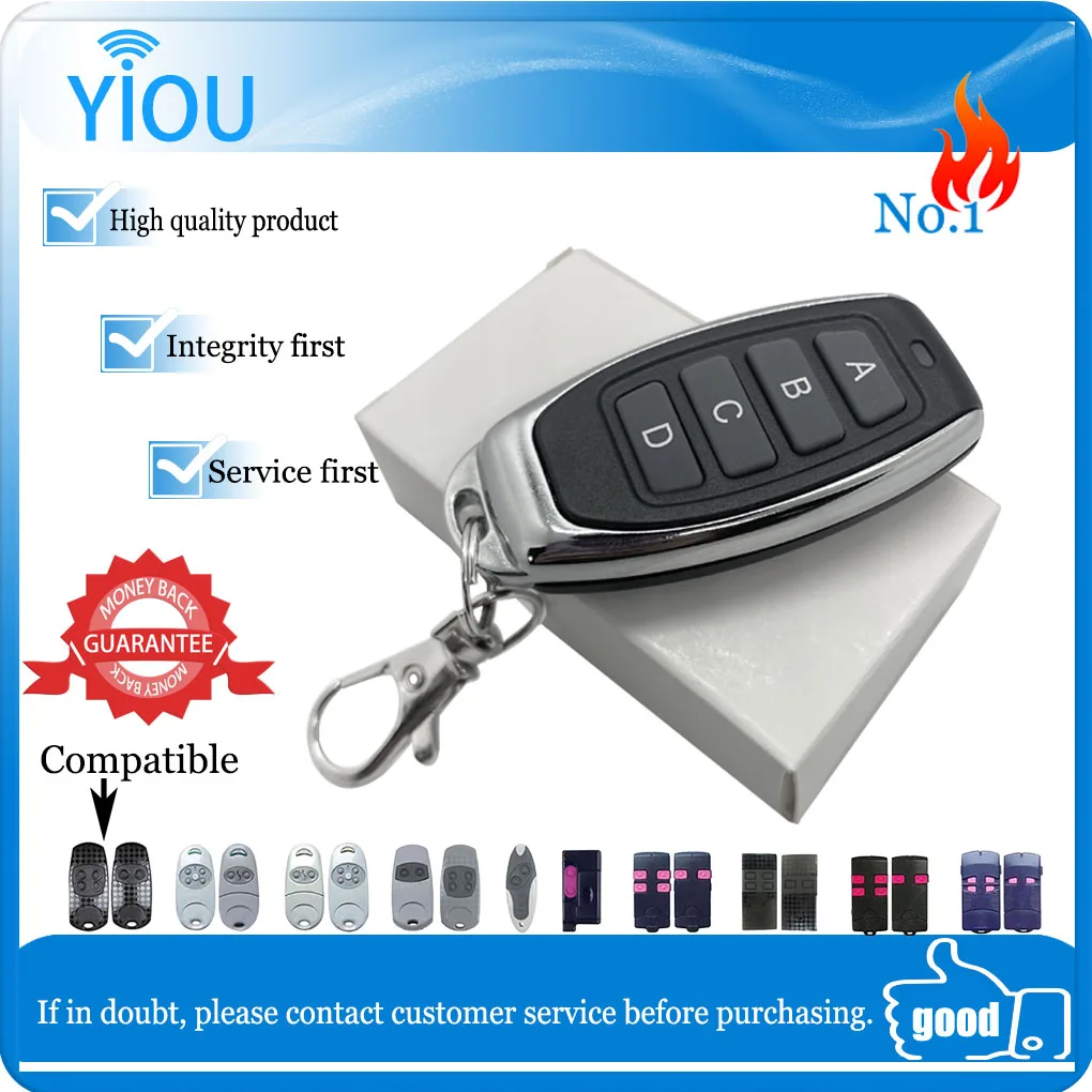 

YIOU Universal 433.92MHZ rolling code Copy garage door remote control Top 434NA/ 432NA/ 432EE/ 432A/ 434A/ 432EV/ 432S/ 434