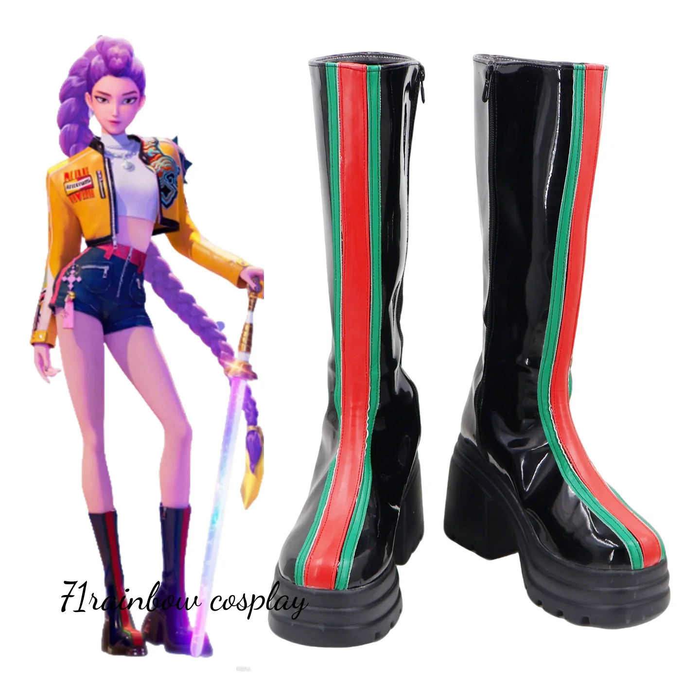 أحذية KPop Demon Hunters Rumi التأثيرية النسخة الجديدة أحذية Rumi #1