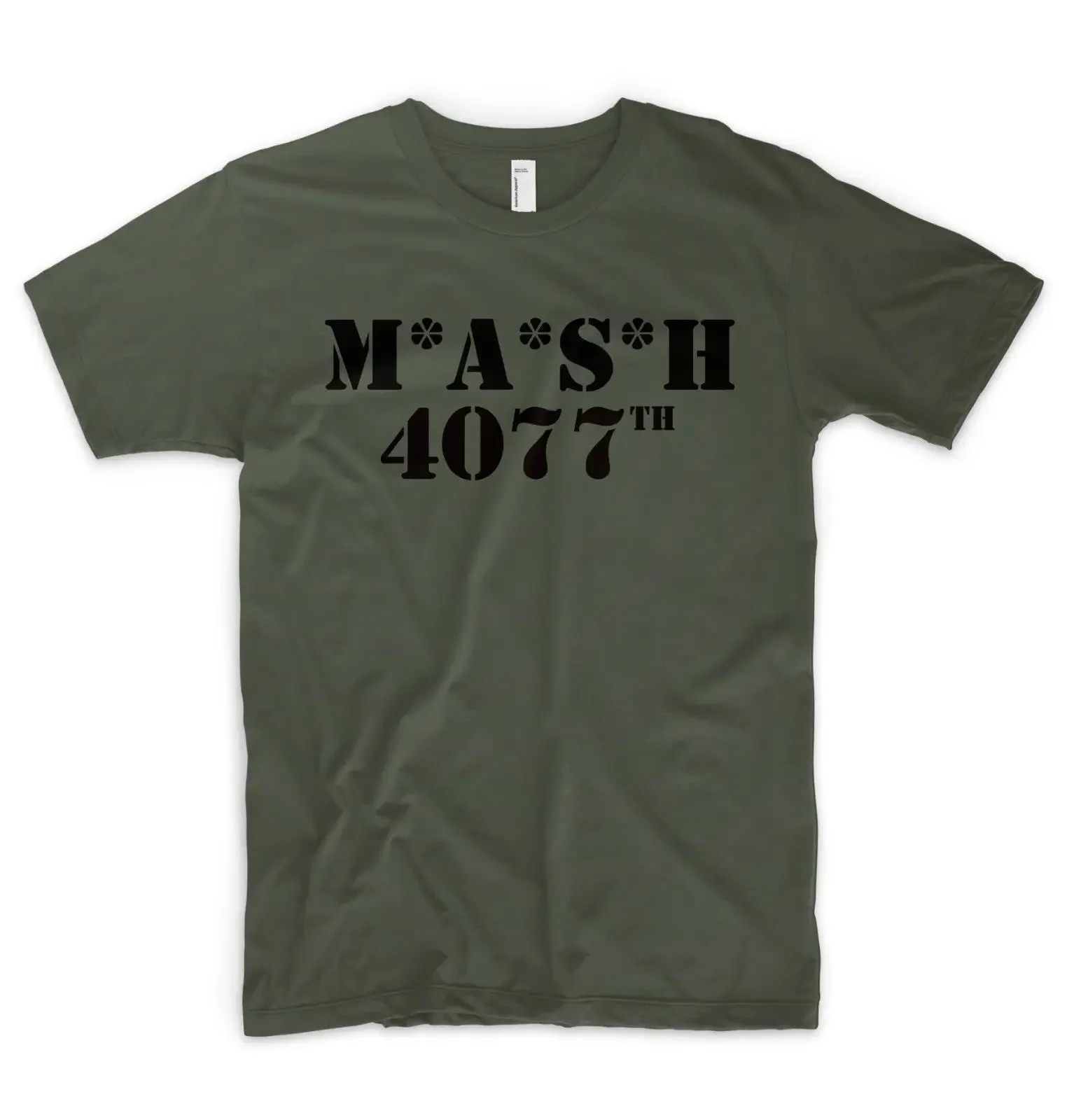 Top M A S H 4077 Military Army Green US Marines RAF Retro MASH 4077TH T Shirt Harajuku Oversized Men Clothing Graphic T Shirts