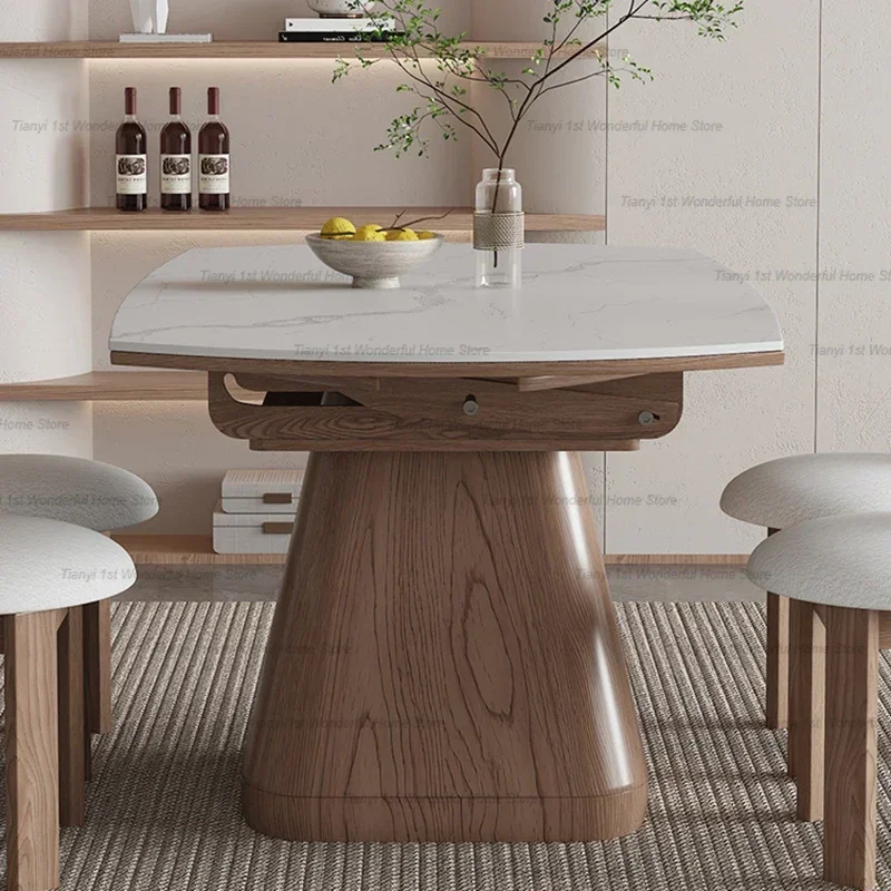 طاولات طعام حديثة قابلة للتمدد بتصميم بسيط على الطراز الياباني طاولات طعام للمطاعم أثاث أصلي Vajilla HBDT #4