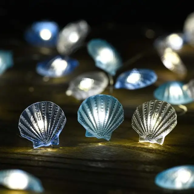 3M cavalluccio marino Shell Fairy Garland Light String Starfish LED String Light batteria USB Marine Theme Wedding Birthday Party Decor