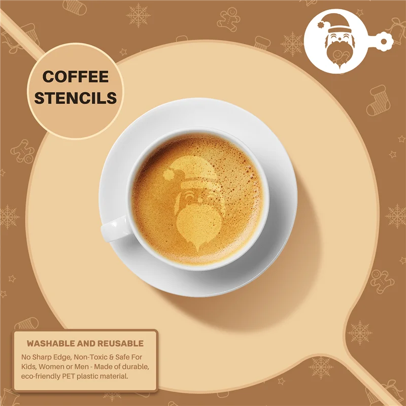 PORK-30 шт. трафареты для печенья, шаблоны для торта, трафареты для кофе, многоразовые шаблоны для трафаретов для торта, формы для тиснения