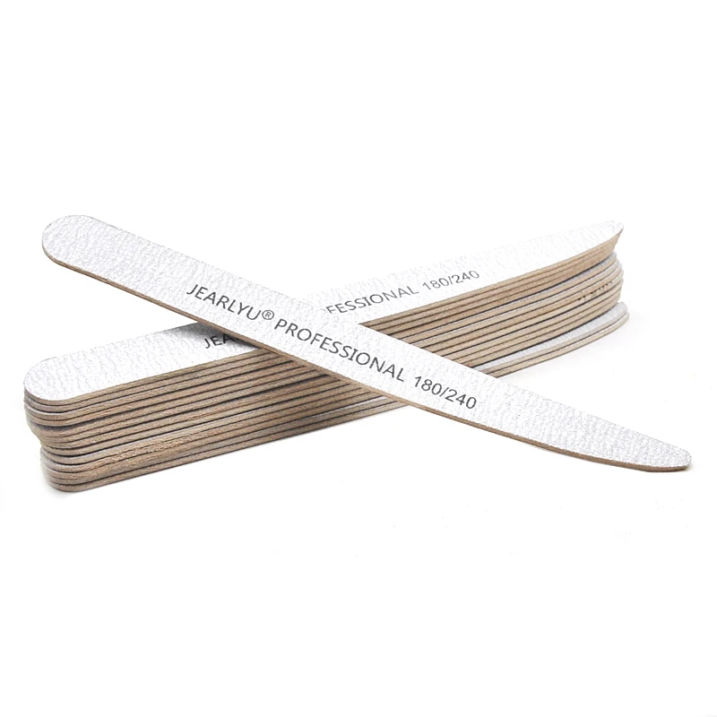 50 pz Lancet Lime per unghie in legno 100/180/240 Lucidatura a doppia faccia Strumento per manicure delicato ed ecologico Attrezzatura professionale per unghie