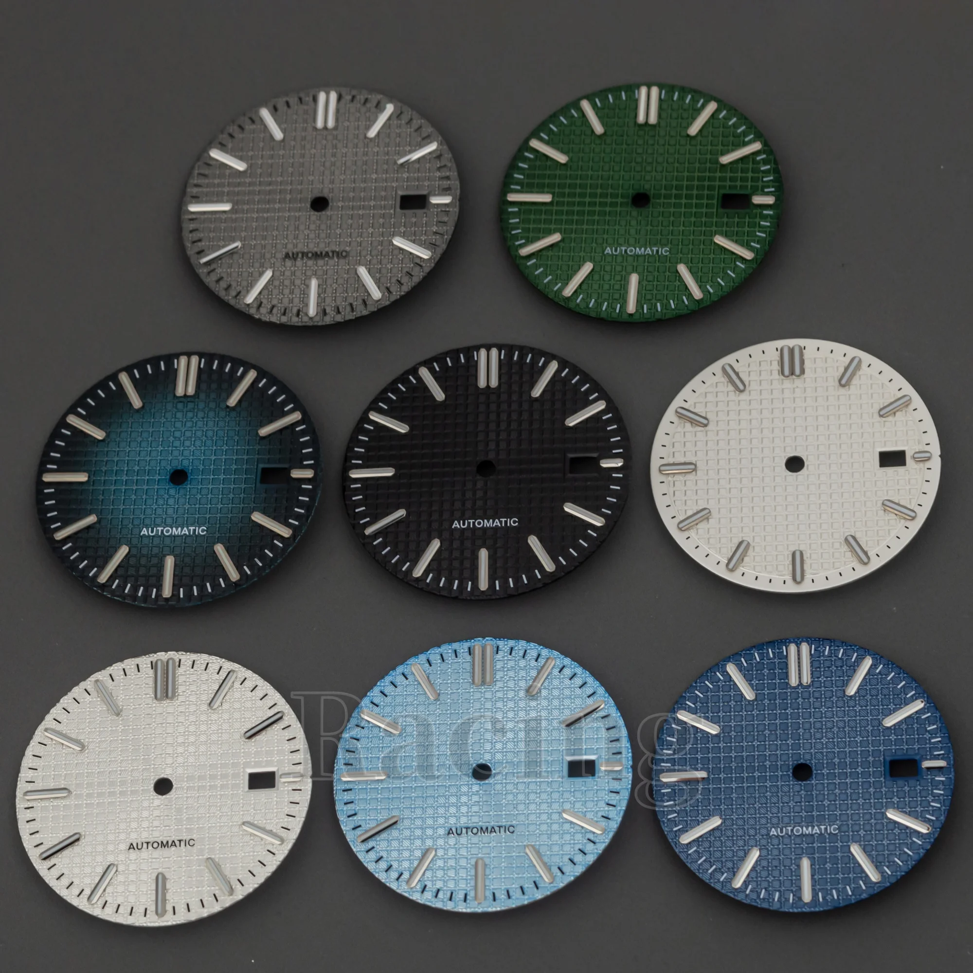 

31.8mm Watch Dial Pixels Waffle Dial for Royal Oak Watch Accessories Repair Tool Watch Face fit NH35 Movement NH35 Watch Dial