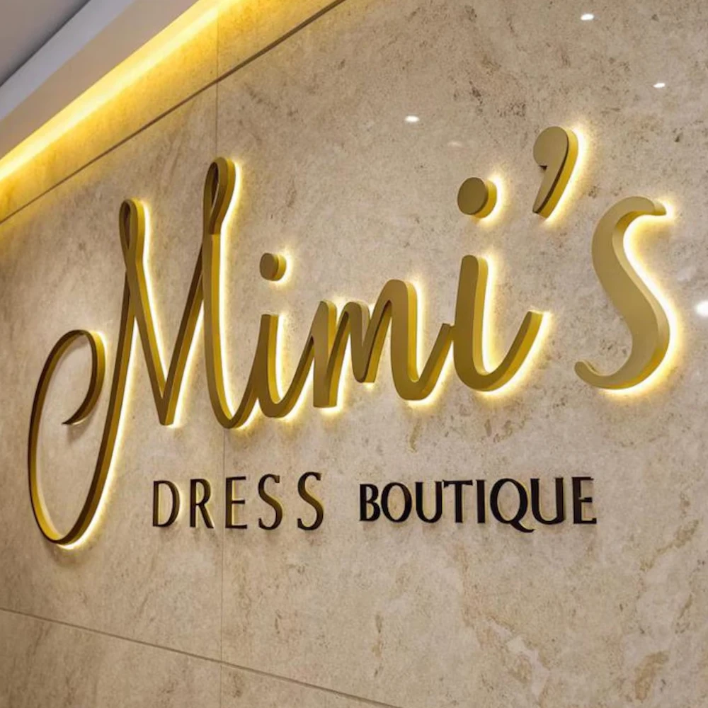 مخصص 3D رسالة الأعمال كبيرة مضيئة علامة معدنية الخلفية لافتات LED لمتجر شركة لافتات معدنية النيون LED تسجيل في الهواء الطلق #6