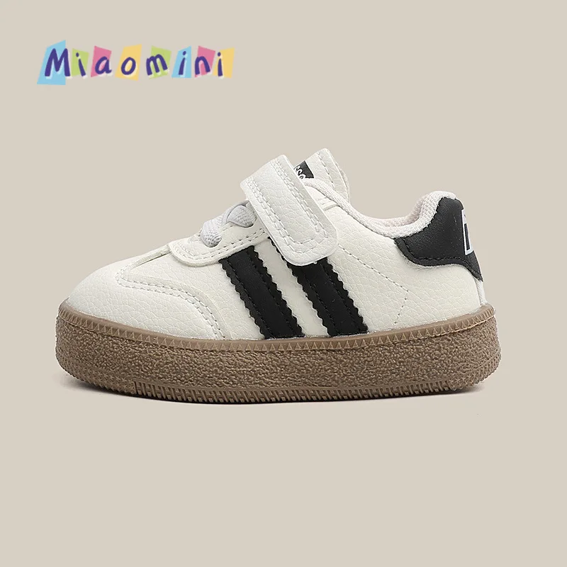 New Autumn Kids Soft-Soled Retro First-Walking Shoes Children Breathable Slip-On Sneakers Boy Girl Baby Casual Outdoor Shoes
