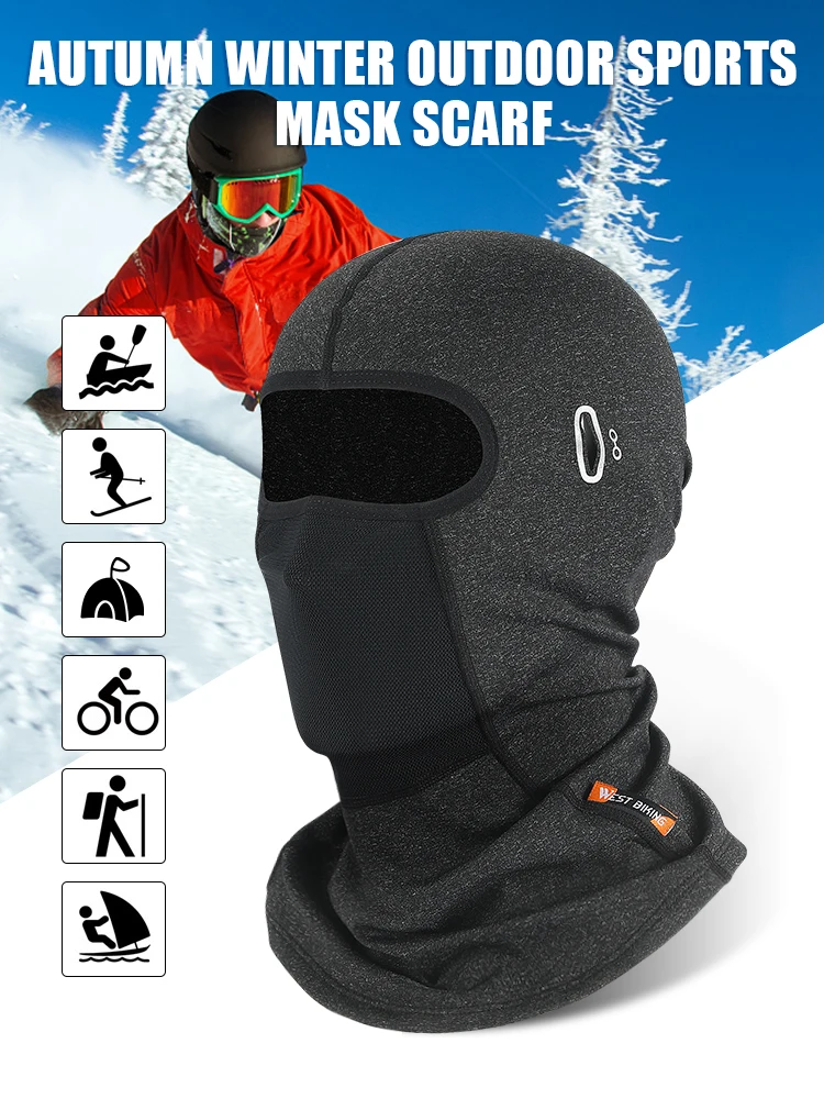 AliExpress West Biking WEST BIKING Thermal Balaclava Cycling Full Face Mask Warm Sports Motorcycle Ski Fishing Mask Men