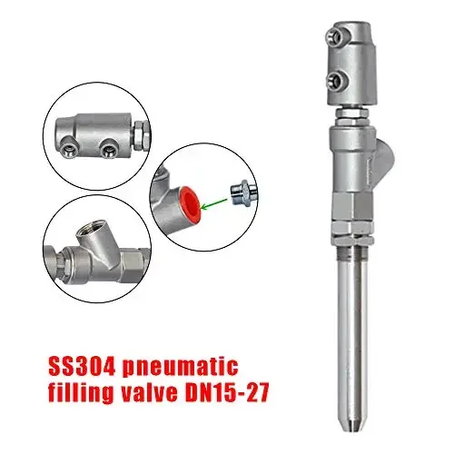 Imagem -03 - Anti-gotejamento Válvula Pneumática Anti-drop Cabeça de Enchimento do Bocal Máquina de Enchimento Válvula de Saída para Água Bebida Molho de Soja