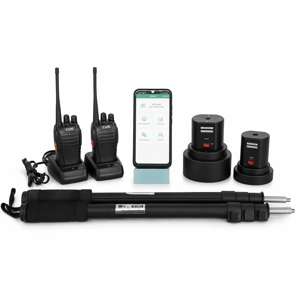 GTJ-L810S Intelligent Wireless Floor Thickness Detector 20-850mm Concrete Slab Tester with GPS BeiDou Navigation & App Control