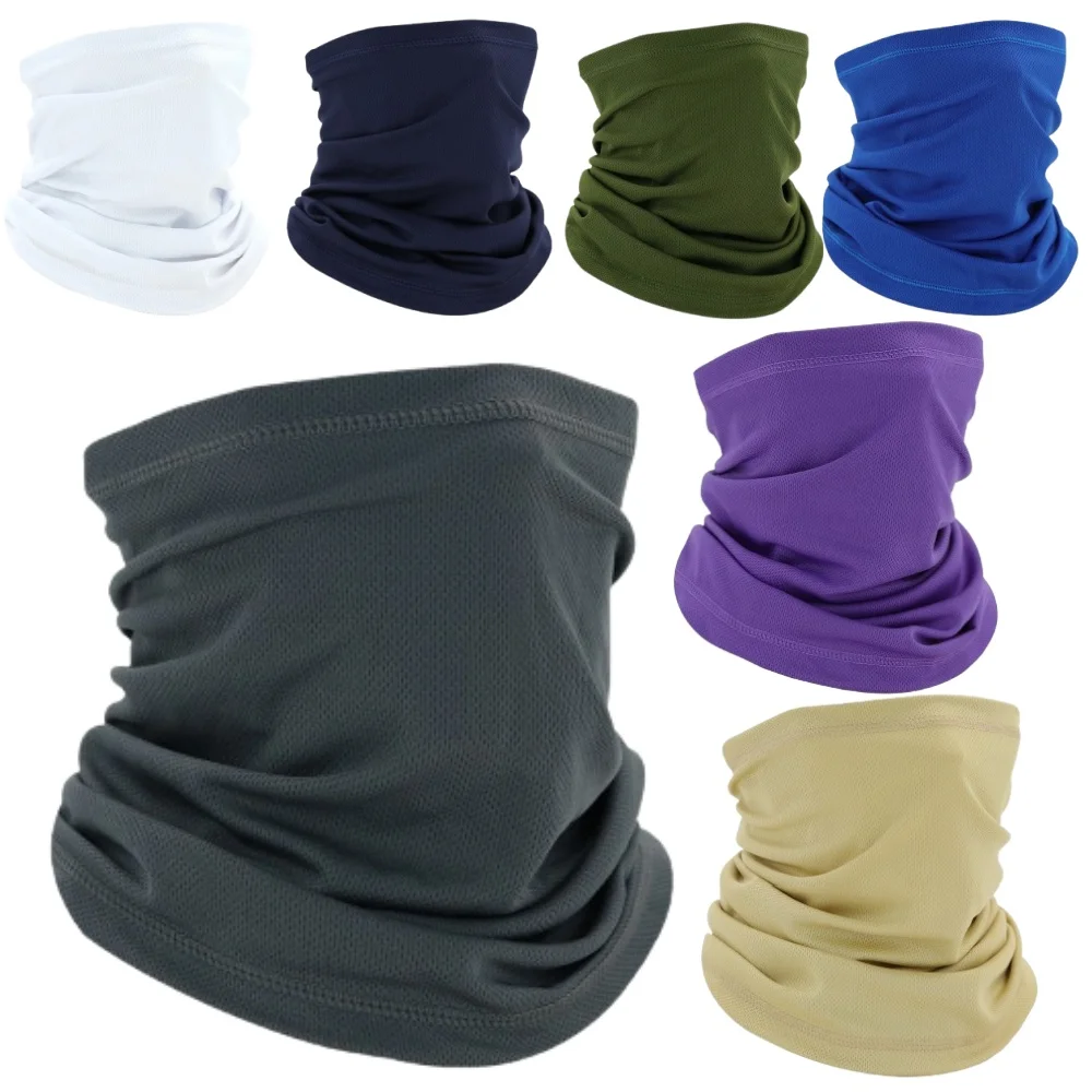 Summer Sports Bandana Buffs UV Sun Protection Camping Hiking Scarves Headwear Balaclava Men Women Neck Warmer Tube Scarf