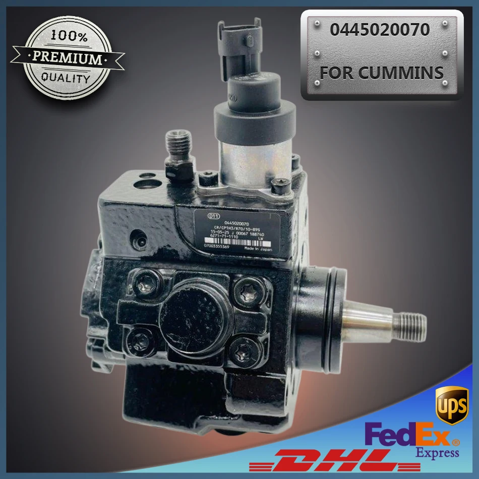 

0445020070 4941173 6271-71-1110 Common Rail Fuel Injection Pump for CUMMINS KOMATSU ISDE 8.9L Diesel Engine