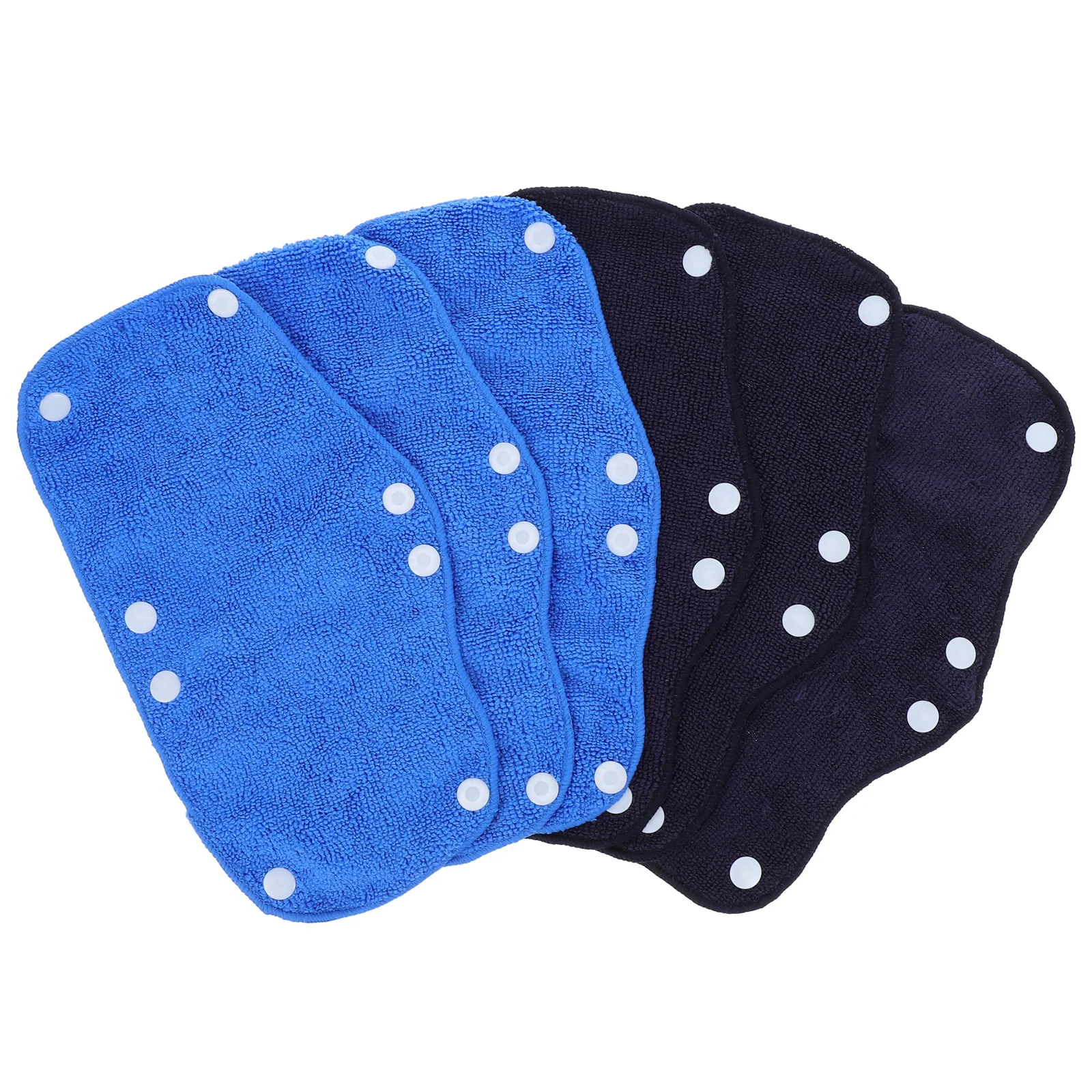 6Pcs Safety Sweat Absorbing Liner Soft Reusable Hard Hat Pad Clip on Design for Construction Workers Washable Hardhat